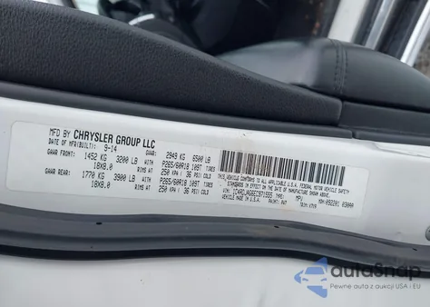 2014 Dodge Durango Sxt z USA, uszkodzony, nr VIN 1C4RDJAG6EC971555